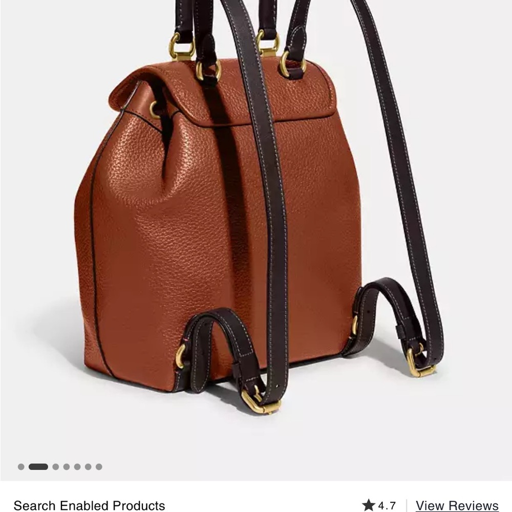 NWT Coach Ryia Colorblock Backpack - Picture 6 of 16
